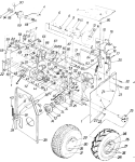Page D Diagram and Parts List for 315-860-000 1985 MTD Snow Blower