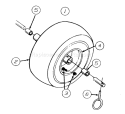 Page E Diagram and Parts List for 315E640F000 1995 MTD Snow Blower