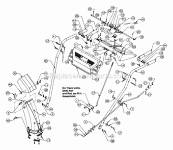 Handle_Assembly Diagram and Parts List for 315E640F013 1995 MTD Snow Blower
