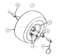Part Location Diagram of 634-0114 MTD Wheel Assembly, Complete