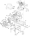Page B Diagram and Parts List for 316-440-000 1986 MTD Snow Blower
