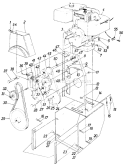 Page B Diagram and Parts List for 316-800-000 1986 MTD Snow Blower