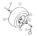 Page F Diagram and Parts List for 316E611D752 1652656 -1996 MTD Snow Blower