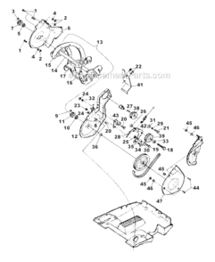 Auger_And_Drive Diagram and Parts List for 317-262-190 1997 MTD Snow Blower