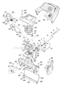 Auger_Housing_And_Chute Diagram and Parts List for 317-262-190 1997 MTD Snow Blower