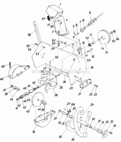 Page C Diagram and Parts List for 317-588-000 1987 MTD Snow Blower