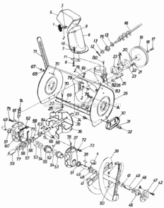 Page D Diagram and Parts List for 317-960-054  MTD Snow Blower