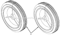Page E Diagram and Parts List for 317E152-002 1997 MTD Snow Blower
