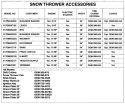 Page G Diagram and Parts List for 317E610E054 1997 MTD Snow Blower
