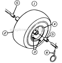 Page H Diagram and Parts List for 317E610E054 1997 MTD Snow Blower