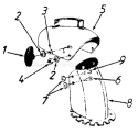 Page E Diagram and Parts List for 318-552-000 1988 MTD Snow Blower