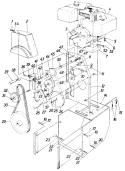 Page B Diagram and Parts List for 31960-7 1987 MTD Snow Blower