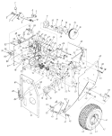 Page D Diagram and Parts List for 31960-7 1987 MTD Snow Blower