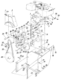 Page B Diagram and Parts List for 31960C 1986 MTD Snow Blower