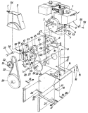 Page B Diagram and Parts List for 31800S 1985 MTD Snow Blower