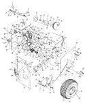 Page D Diagram and Parts List for 31965-9 1989 MTD Snow Blower
