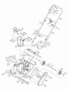 Page A Diagram and Parts List for 31A-050-706 2012 MTD Snow Blower
