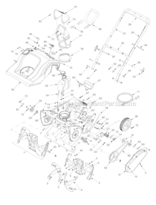 Page A Diagram and Parts List for 31A-260-762 2005 MTD Snow Blower