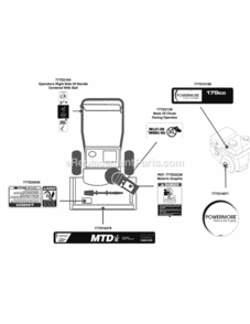 Page J Diagram and Parts List for 31A-32AD706 2013 MTD Snow Blower