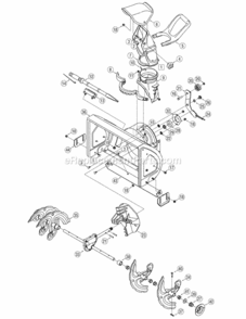 Blower_Housing_Assembly Diagram and Parts List for 31A-3CAD729 2006 MTD Snow Blower