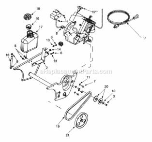 Part Location Diagram of 731-2113A MTD Cup