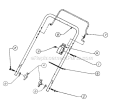 Part Location Diagram of 747-0946-0637 Ryobi Auger Bail (Control Handle)