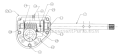 Gear Assembly Diagram and Parts List for 31AE644E129 1998 MTD Snow Blower