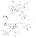 Frame Assembly Diagram and Parts List for 31AE644E129 1998 MTD Snow Blower