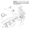 Page B Diagram and Parts List for 31AE6C0F022 1999 MTD Snow Blower