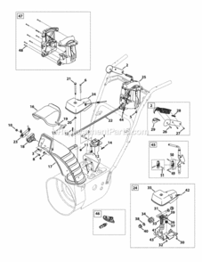 Page H Diagram and Parts List for 31AH55LH704 2012 MTD Snow Blower