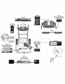 Part Location Diagram of 977I22348 MTD LABEL-SNOW