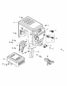 Page E Diagram and Parts List for 31AH55LH704 2013 MTD Snow Blower