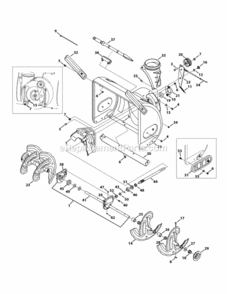 Page G Diagram and Parts List for 31AH55LH704 2013 MTD Snow Blower