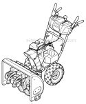 Page E Diagram and Parts List for 31AH5ZLH033 2008 MTD Snow Blower