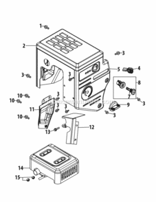 Page E Diagram and Parts List for 31AH64FG795 2014 MTD Snow Blower