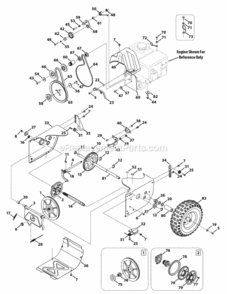 Drive_System Diagram and Parts List for 31AM62EE706 2009 MTD Snow Blower