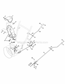 Standard_2-Way_Chute Diagram and Parts List for 31AM62EE706 2009 MTD Snow Blower