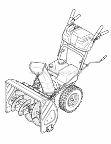 Page L Diagram and Parts List for 31AM63KE704 2012 MTD Snow Blower