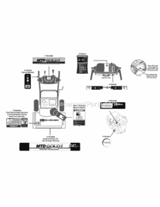 Page K Diagram and Parts List for 31AM63KE704 2013 MTD Snow Blower