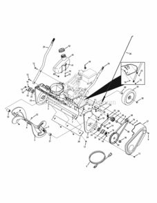 Page F Diagram and Parts List for 31AS2S1E795 2012 MTD Snow Blower