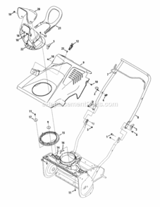Page I Diagram and Parts List for 31AS2S1E795 2013 MTD Snow Blower