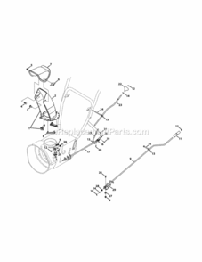 Chute_Standard_2-Way Diagram and Parts List for 31AS62EE706 2010 MTD Snow Blower