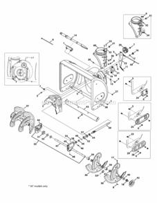 Page I Diagram and Parts List for 31AS63EE706 2013 MTD Snow Blower