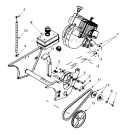 Drive And Fuel Tank Diagram and Parts List for 31B-140-352 2001 MTD Snow Blower