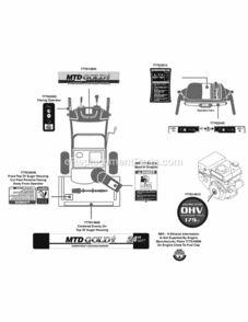 Part Location Diagram of 777D14806 MTD LABEL-SNOW 24" 2 STAGE 24"