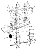 Page G Diagram and Parts List for 322-014 1987 MTD Lawn Tractor