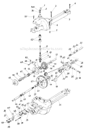 Page H Diagram and Parts List for 322-014 1987 MTD Lawn Tractor