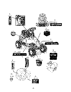 Decals Diagram and Parts List for 13B226JD299  MTD Lawn Mower