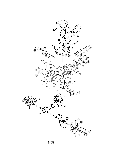 Auger and housing Diagram and Parts List for 31AM32AD799  MTD Snow Blower