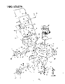 3.5" 20" rotary mower Diagram and Parts List for 37557A  MTD Lawn Mower
